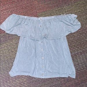 Off the shoulder American Eagle top.